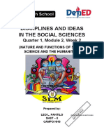 Disciplines and Ideas in The Social Sciences: Senior High School