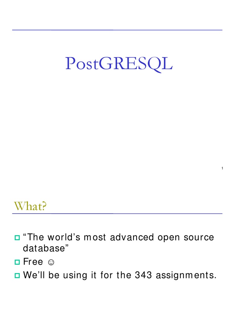 Post GRESQL | PDF | Computers