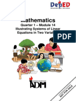 Mathematics: Quarter 1 - Module 14