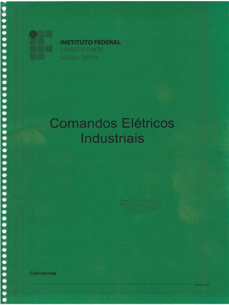 Comandos Elétricos Industriais PDF | PDF | Motor elétrico | Engenharia ...