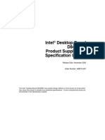 Intel Desktop Board D845GBV Product Supplement Specification Update