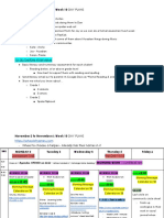 Week 10 Plans November 2-6