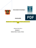 La Comunicación en La Relación Profesional de La Salud