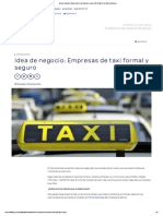 Idea de Negocio Empresas de Taxi Formal y Seguro - El Portal de Los Emprendedores