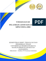 TOR PEMATERI 1 PELATIHAN AUDIT  MPM.doc