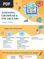 TDIP201 - Group4 - Assessing Grammar & Vocabulary