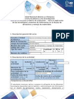 Guía de Actividades y Rúbrica de Evaluación - Tarea 3 Aplicación de Las Tecnologías y Sistemas de Información en El Diseño de Almacenes y Manejo D