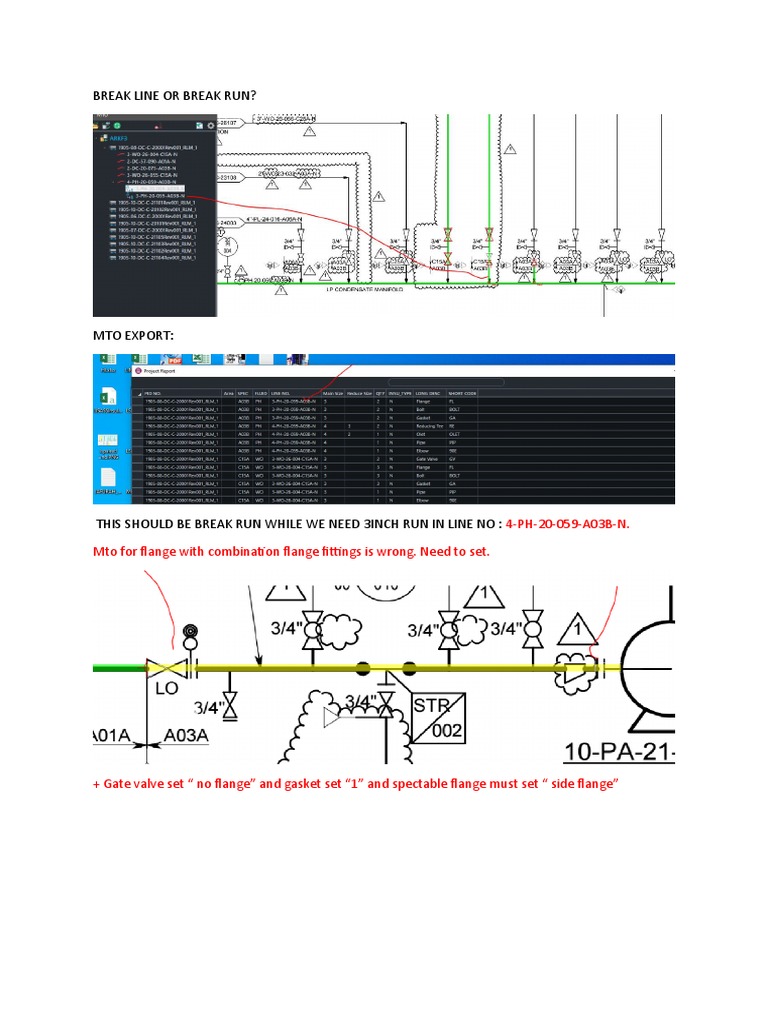 Break Flange and Piping Adjustments | PDF