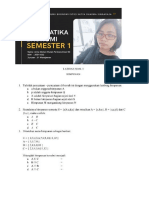 Tugas 2 - Matematika Ekonomi - Wulan Permata - 20011032 PDF