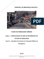 Bragança Paulista - Etapa I Fase III Inventario Do Servico Publico de Transporte de Passageiros