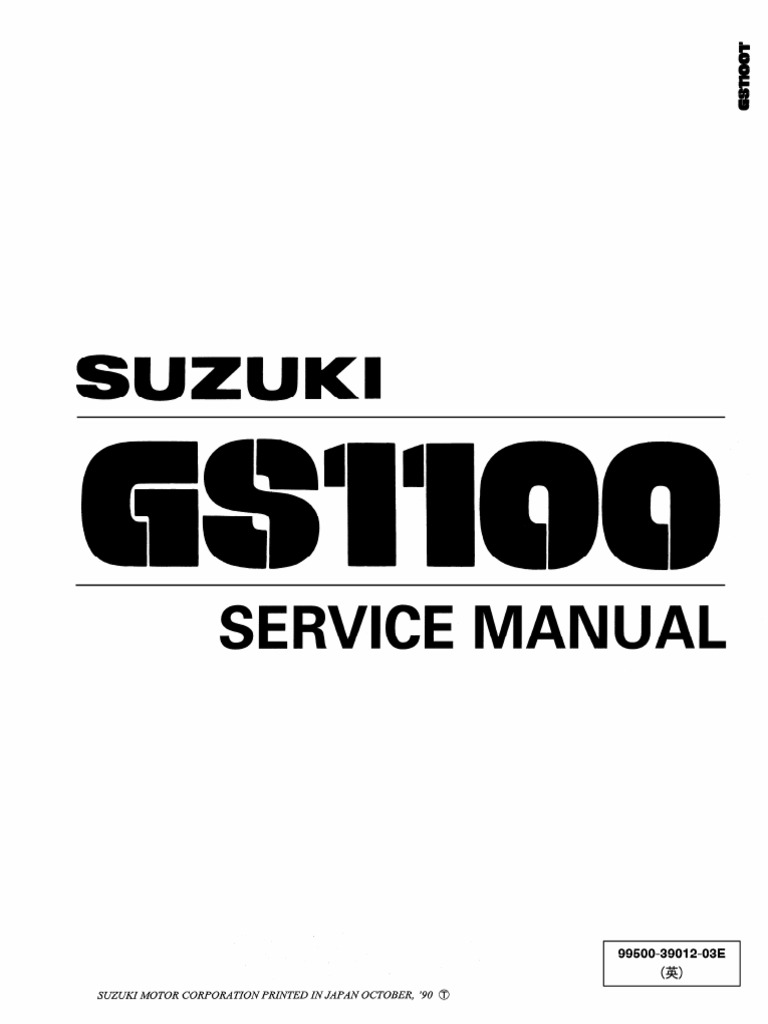 Suzuki GSX1100 '79-'83 Service Manual PDF | PDF