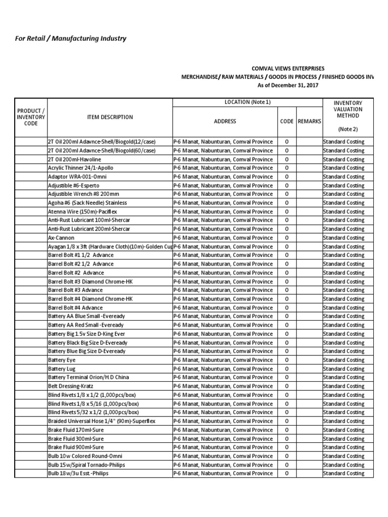 GALOSVictor RMC No 57 Annexes AC (Recovered) PDF Inventory