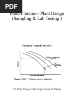 Flotation Plant Design - LAB PILOT PLANT