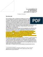 Carrasco.2011. LA SOSTENIBILIDAD DE LA VIDA HUMANA