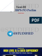 Test 3 For IBPS PO Prelim by Aashish Arora