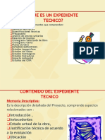 Qué es un expediente técnico