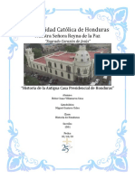 Historia de La Antigua Casa Presidencial de Honduras