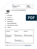 Procedimiento EVALUAC DESEMPEÑO Revisión 2015