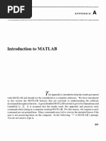 APPENDIX A - Introduction To MATLAB PDF