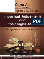 Important Judgements for competitive exam