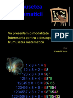 Frumusetea matematicii