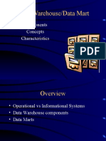 Data Warehouse/Data Mart: Components Concepts Characteristics