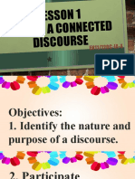 Lesson 1 Text As A Connected Discourse: EN11/12OC-IA-4
