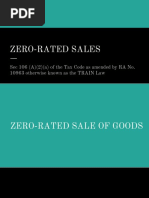 Zero-Rated Sales Documentation Guide | PDF | Invoice | Value Added Tax