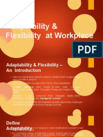 Adaptability & Flexibility at Workplace