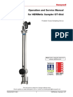Operation and Service Manual For Hermetic Sampler GT-STRD: Portable Closed Sampling Device