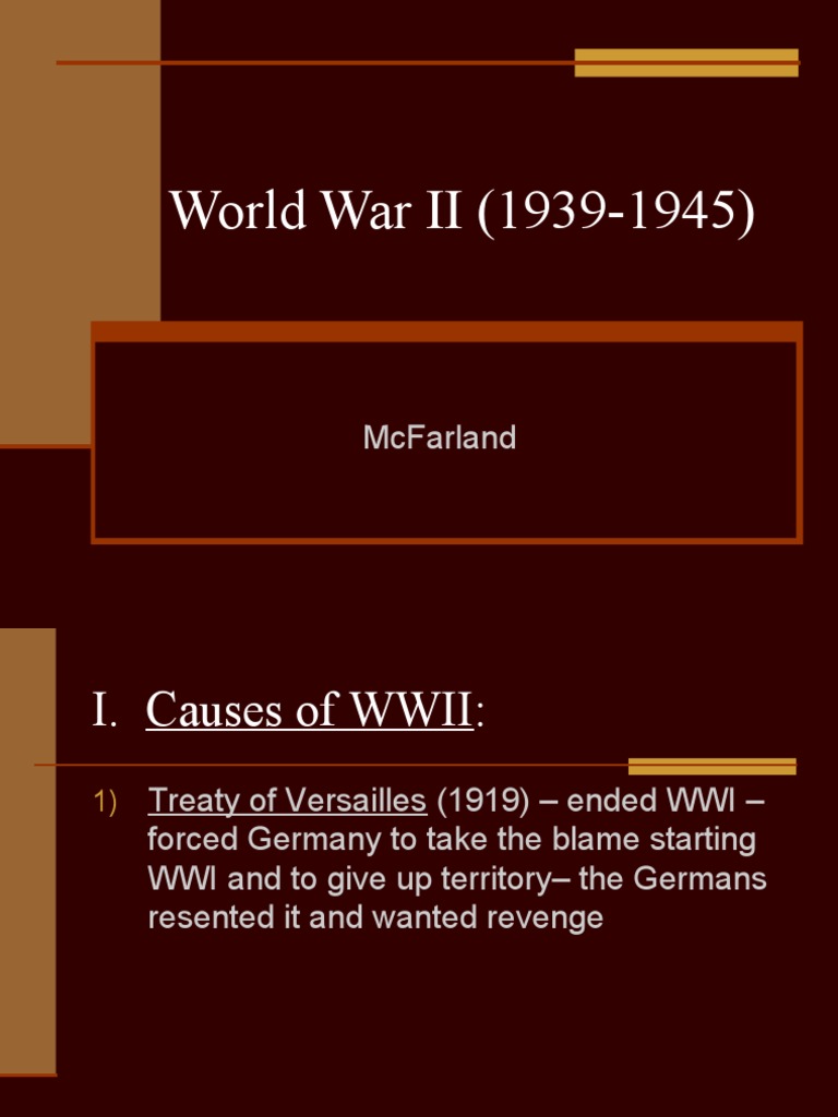 World War II (1939-1945) - 1 | PDF | Pacific War | Allies Of World War II