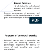 Antenatal Exercises