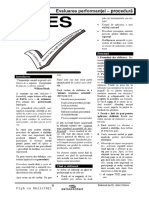 Evaluarea performantei procedura