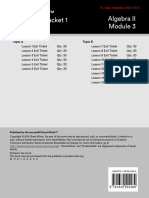 Eureka Math™ Exit Ticket Packet 1 Topics A-B Algebra II