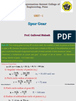 Unit-1 - Spur Gears - Lecture - 6 - Problems Spur Gear - Mahesh Gaikwad