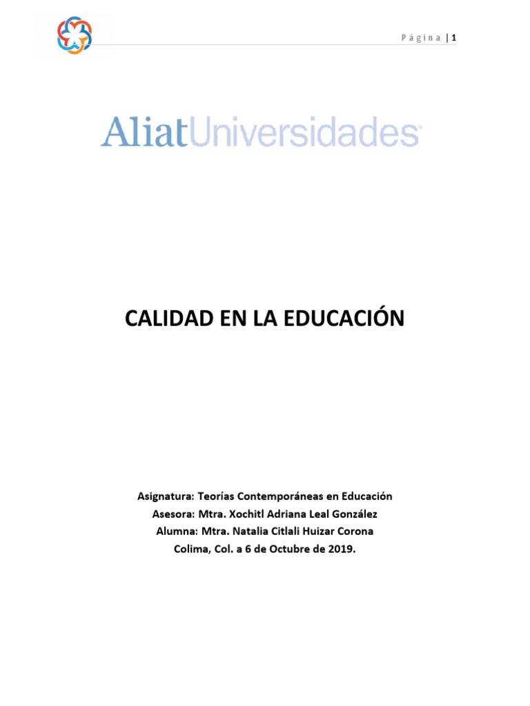 Evaluación de la Calidad Educativa | PDF | Evaluación | Educación primaria