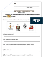 Atividades de revisão de matemática para 2o ano