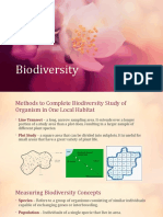 Measuring Biodiversity