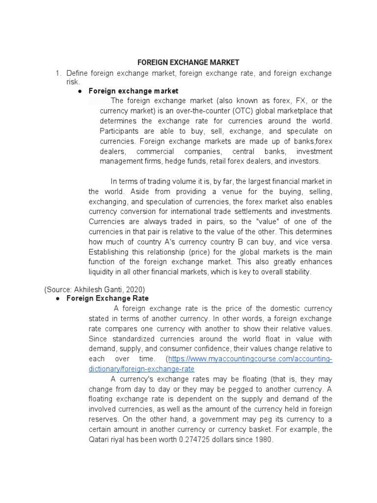 Chapter 16 - Foreign Exchange Markets | PDF | Foreign Exchange Market ...