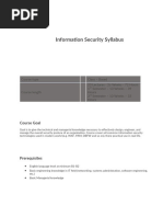 Information Security Syllabus - Last - Version (3hours Lecture Length)