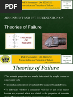 Theories of Failure | PDF | Strength Of Materials | Yield (Engineering)