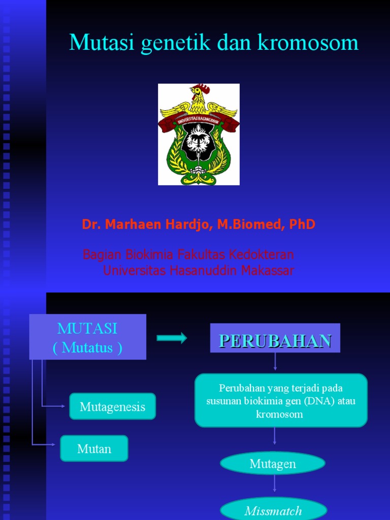 Mutasi Genetik Dan Kromosom | PDF | Point Mutation | Genetic Code