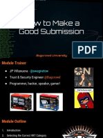 Bugcrowd University - How To Make A Good Submission