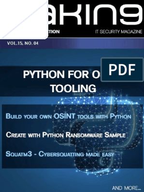 Preview - Python For OSINT Tooling | PDF | Ransomware | Scada