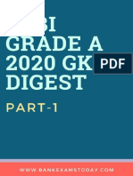 SEBI Grade A 2020 GK Digest