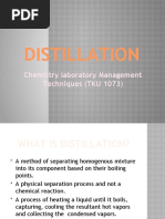 Distillation: Chemistry Laboratory Management Techniques (TKU 1073)