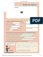 Ficha de Grados Del Adjetivo PDF