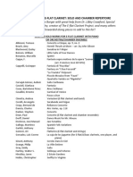 E-flat Clarinet Repertoire Guide