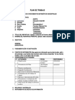 Estructura Del Plan de Trabajo