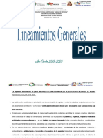 Lineamientos Generales